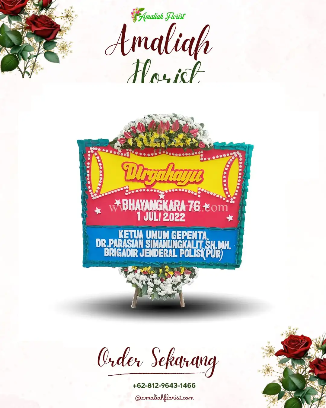 Papan Bunga HUT Ulang Tahun Mofinop